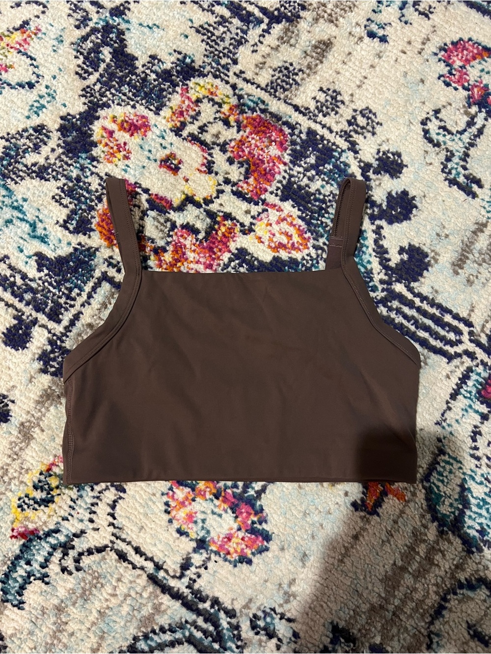 aerie Chocolate Brown Square-Neck Bra Top